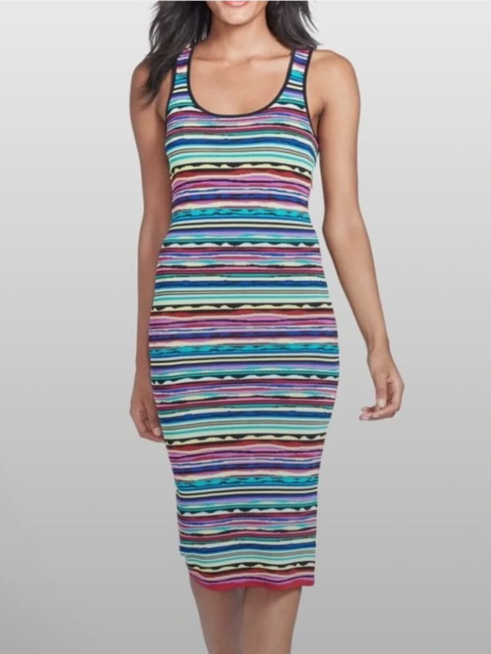 Felicity & Coco bodycon dress midi length - Missoni inspired look